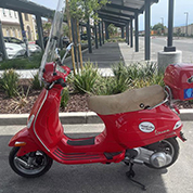 Danitra David red vespa